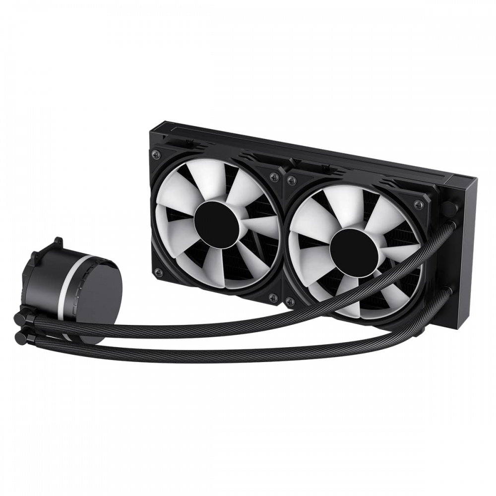 GameMax Iceburg Black 240mm ARGB AIO Water Cooler Liquid Cooling System